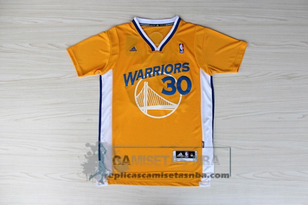 Camiseta Manga Corta Warriors Curry Amarillo